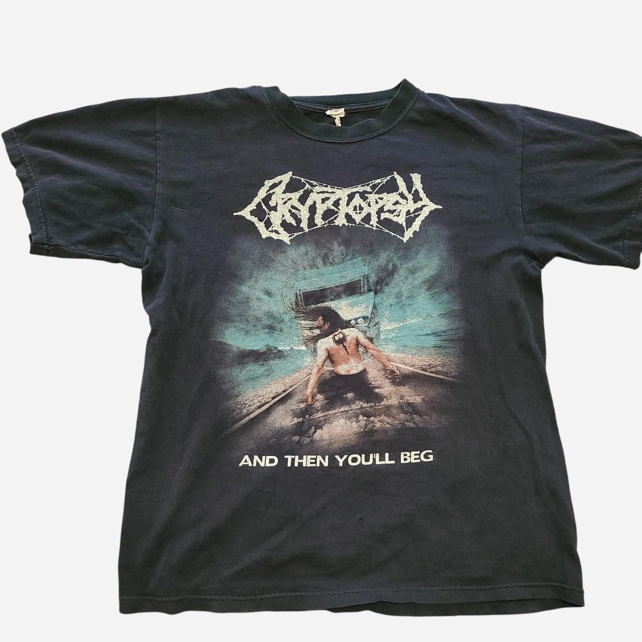 Vintage 2000 Cryptopsy And Then You’ll Beg Promo Shirt M Death Metal