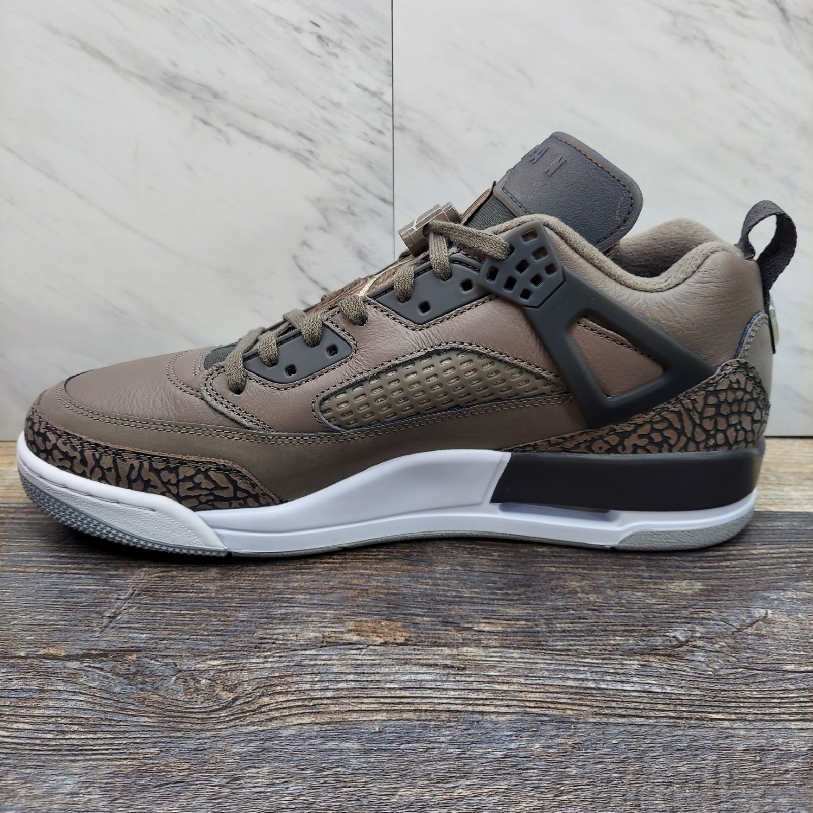 Nike Men’s Size 12 Jordan Spizike Low Cave Stone Brown Anthracite FQ1759 201