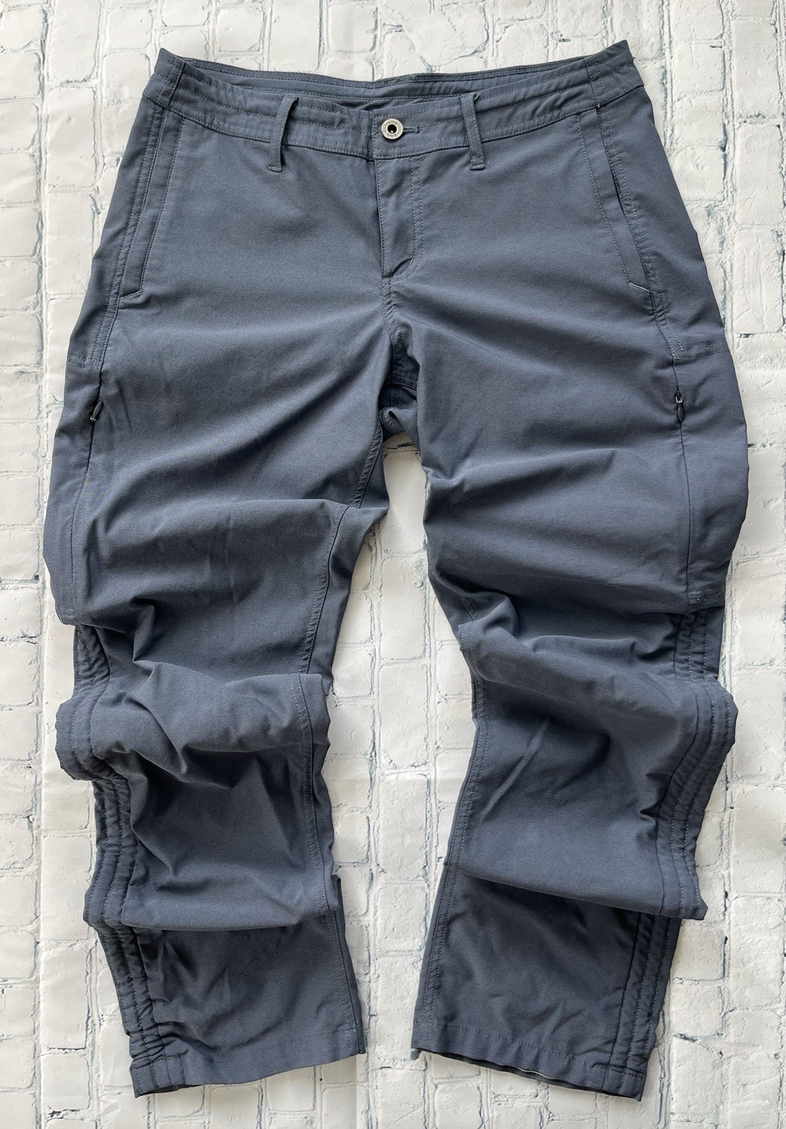KUHL Women’s Trekr™ Pants Blue Zip Cargo Pockets Size 6 Reg Hiking Outdoor