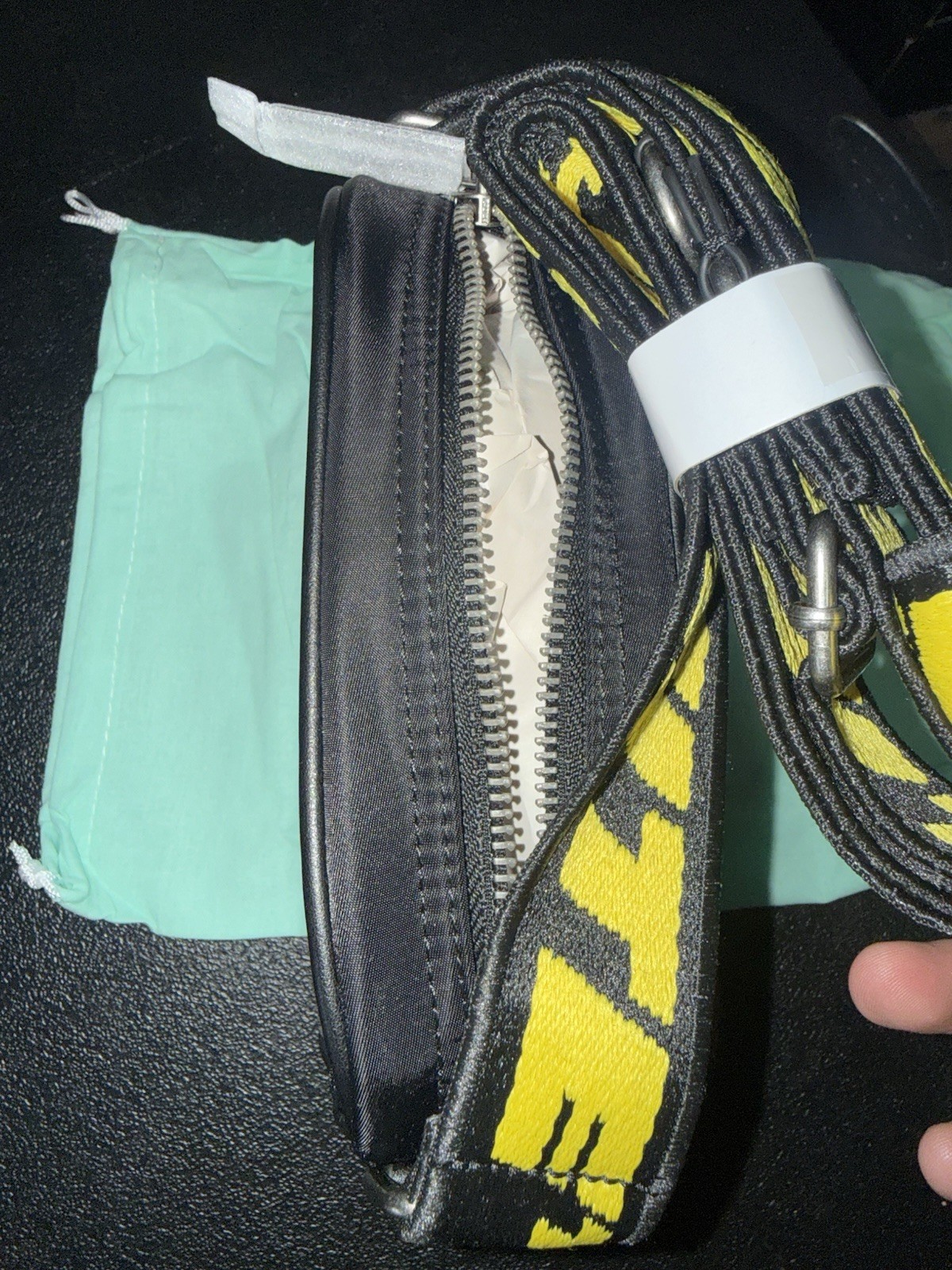 Off White Virgil Abloh Nylon Crossbody Shoulder Messenger Bag