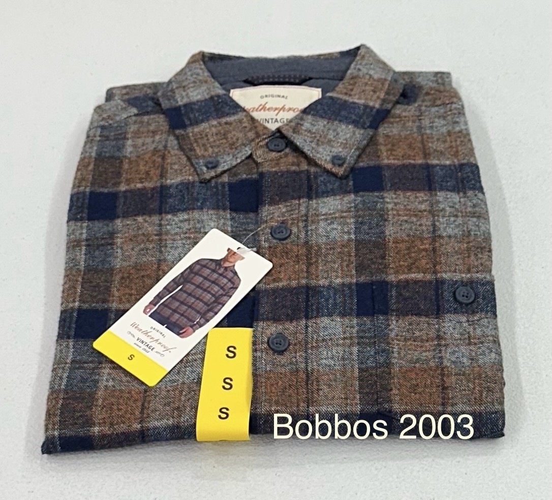 Weatherproof Vintage Men’s Flannel Shirt, Multi (Brown), Size S