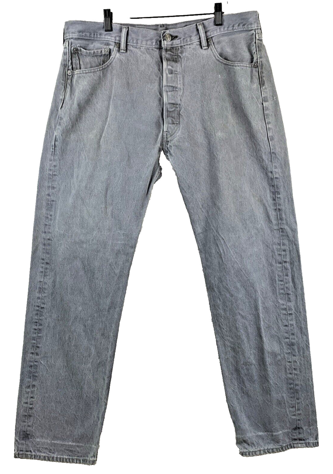 LEVI’S 501 Button Fly Jeans Men’s 38 x 34 (31) Gray Classic Preppy Retro Dadcore