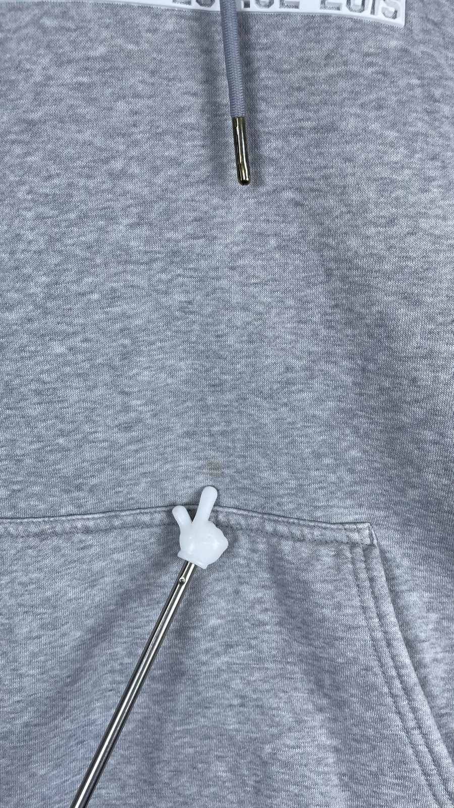 Alphalete Hoodie Mens Medium Gray Pullover Fleece Kangaroo Logo Gym Sweatshirt