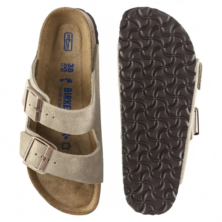 Birkenstock Arizona Taupe Suede Soft Footbed Unisex Sandals Narrow/Wide EU37-45