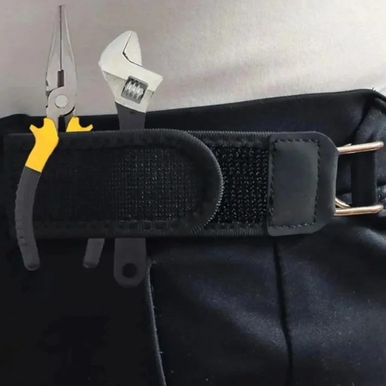 1 pc Buckleless Elastic Belt Metal Hook Adjustable Invisible Waist Belt