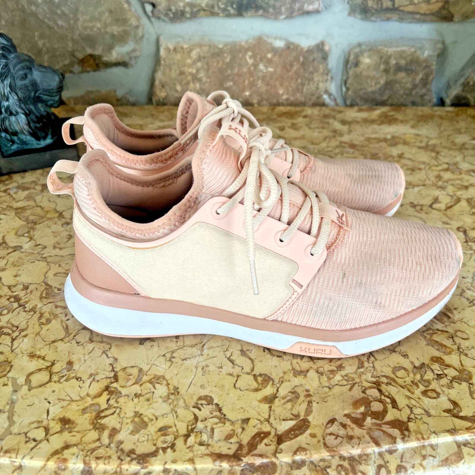 Kuru Atom Womens Size 9 Pink White Athletic Running Walking Shoes Sneakers