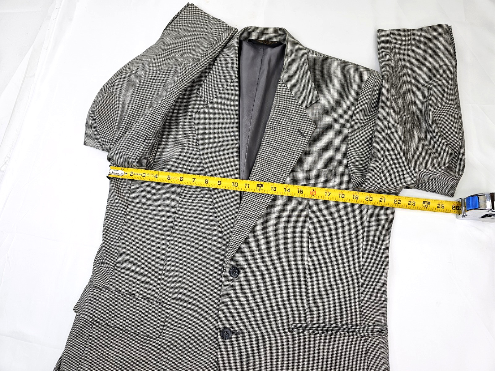 Sturbridge Classics Worsted Wool 2 Pc Suit Jacket 42R Pants 38R x 31 Houndstooth