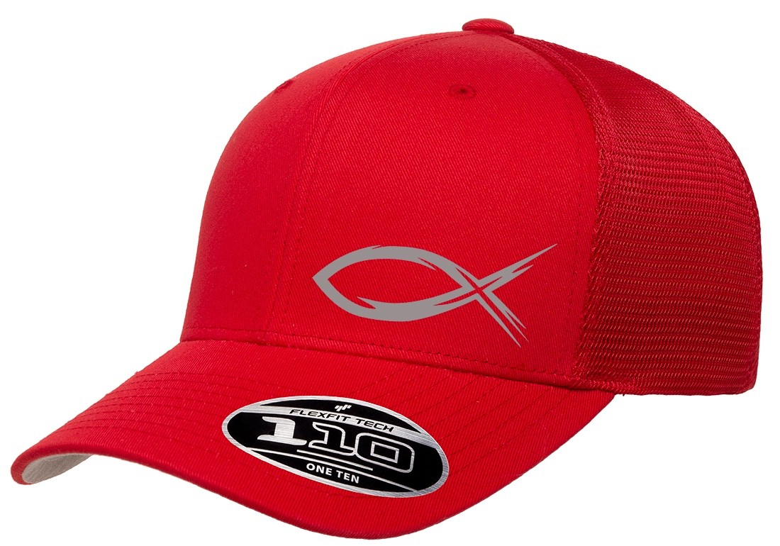 GOD JESUS RELIGION FISH TRUCKER SNAPBACK FLEXFIT 110M HAT *FREE SHIPPING*