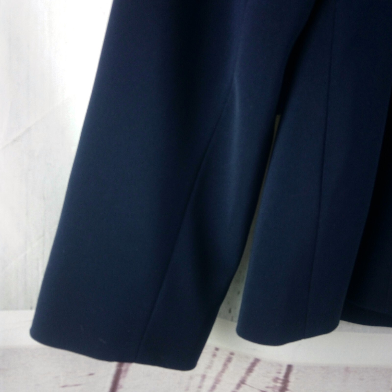 East 5th NanoTex Fabric Womens Size 10 Blue 3 Button Lined Suit Blazer Jacket