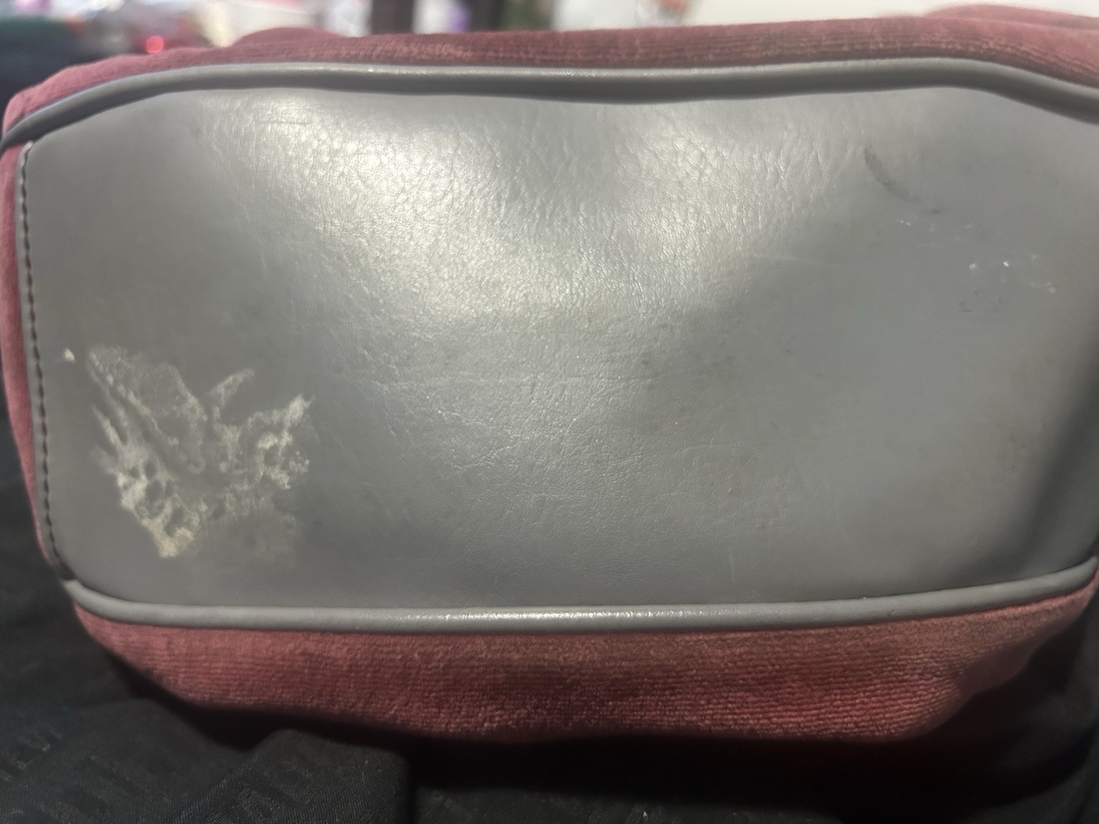 Juicy Couture Burgundy Medium Satchel Top Handle Logo Crest Heart Patch Pockets