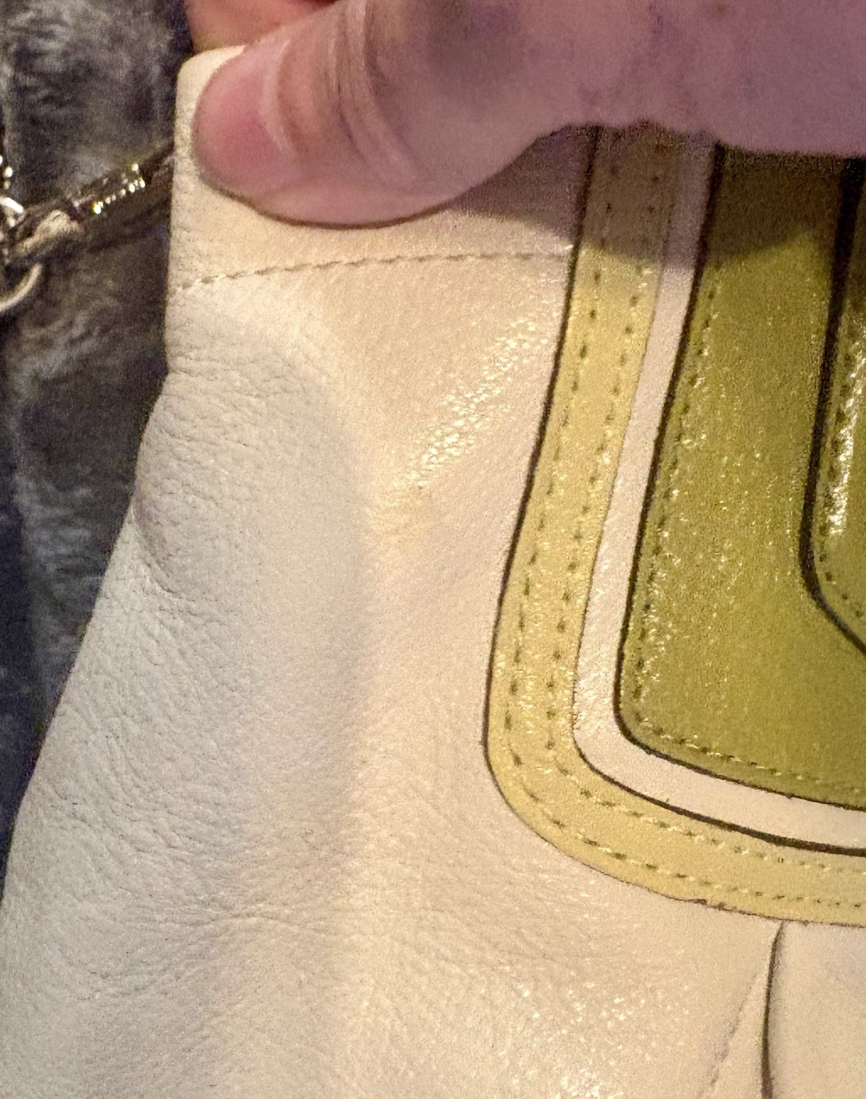 VINTAGE *Rare* COACH MADISON shoulder bag in two-tone leather