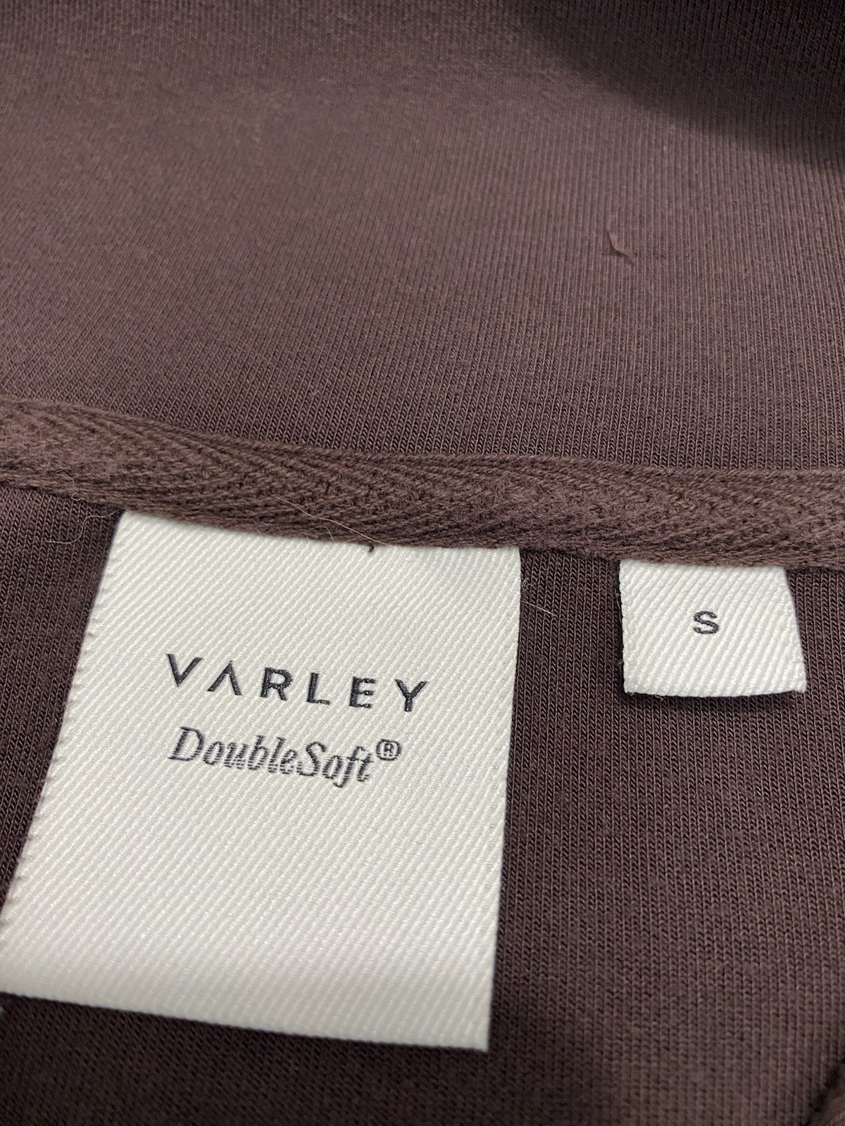 Varley Double Soft Hawley Half Zip Sweatshirt Sz S Coffee Bean Pullover Cozy