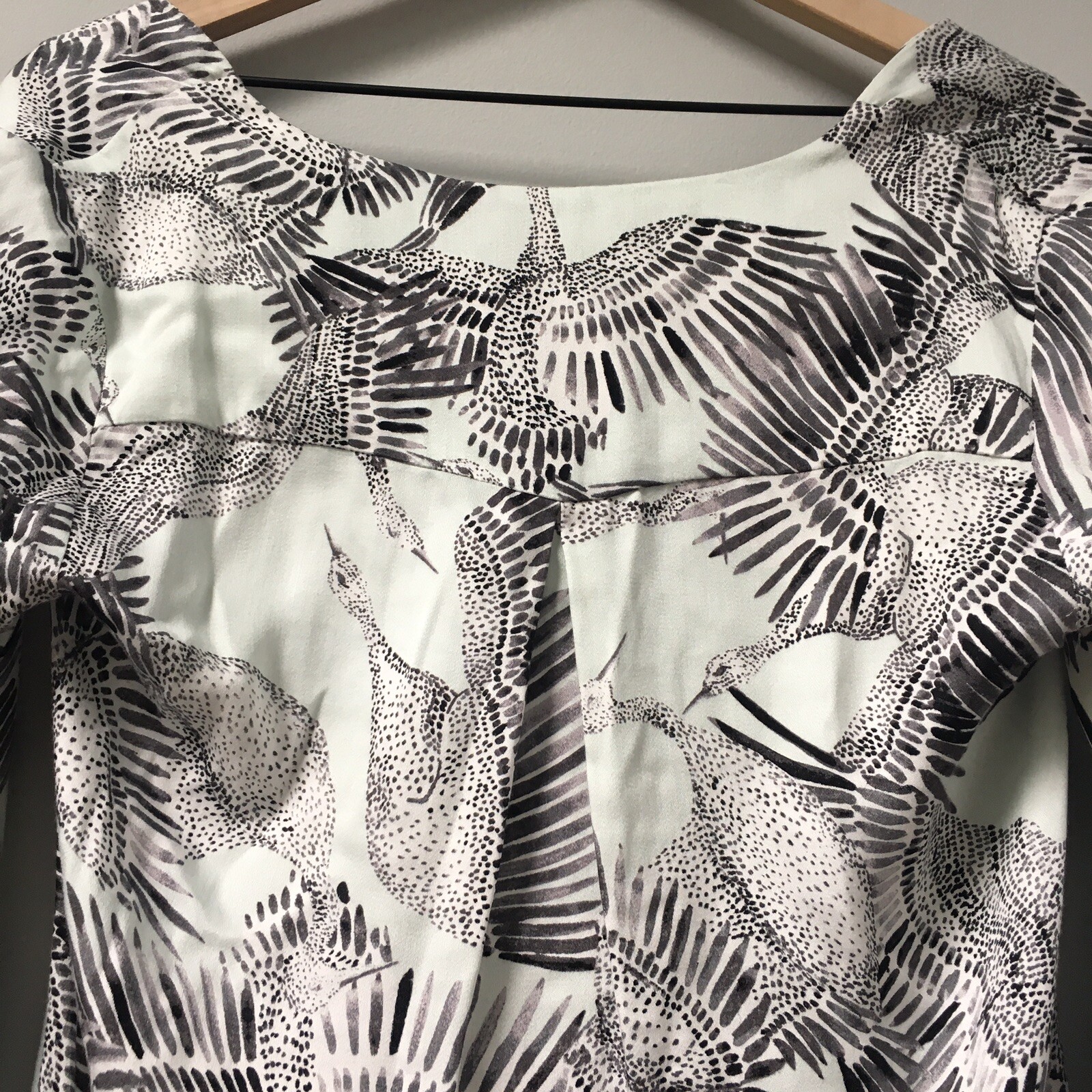 NWT Somedays Lovin’ Taking Flight Blouse Top Small Bell Sleeve Bird Fairy Hippie