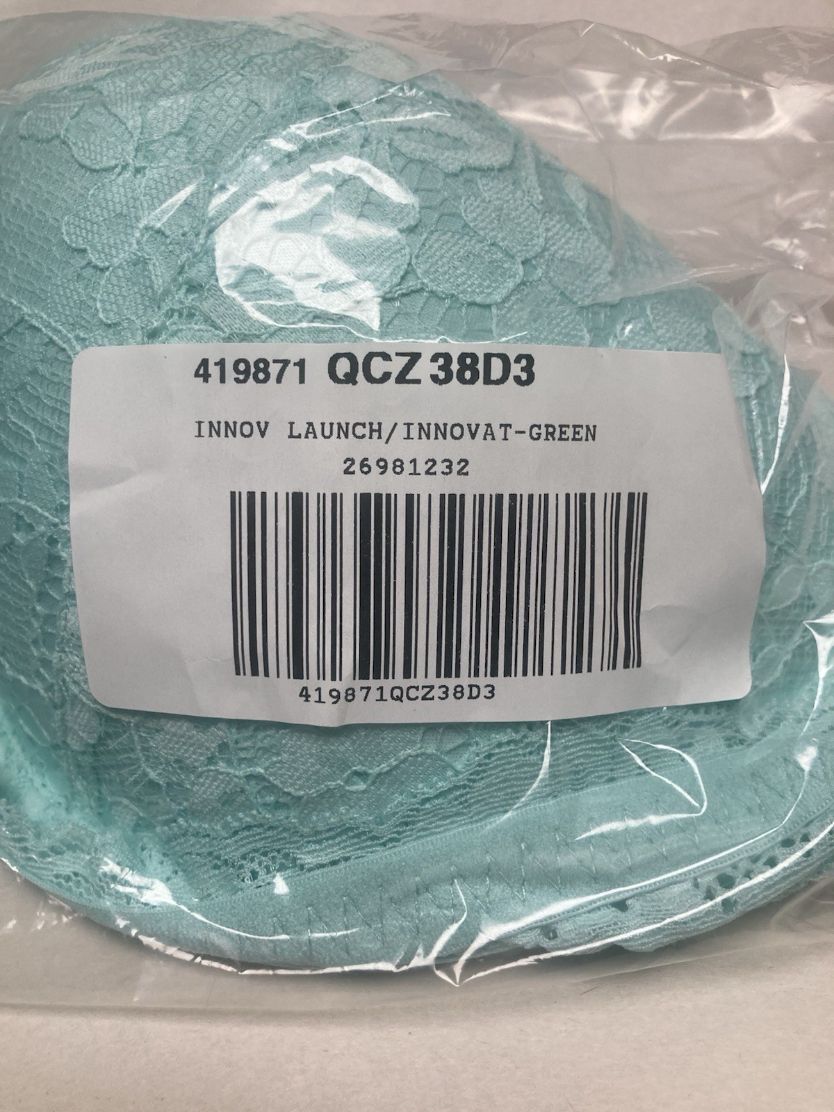Victoria’s Secret Dream Angel Lightly Lined Bra Aqua Blue Size 38 DDD
