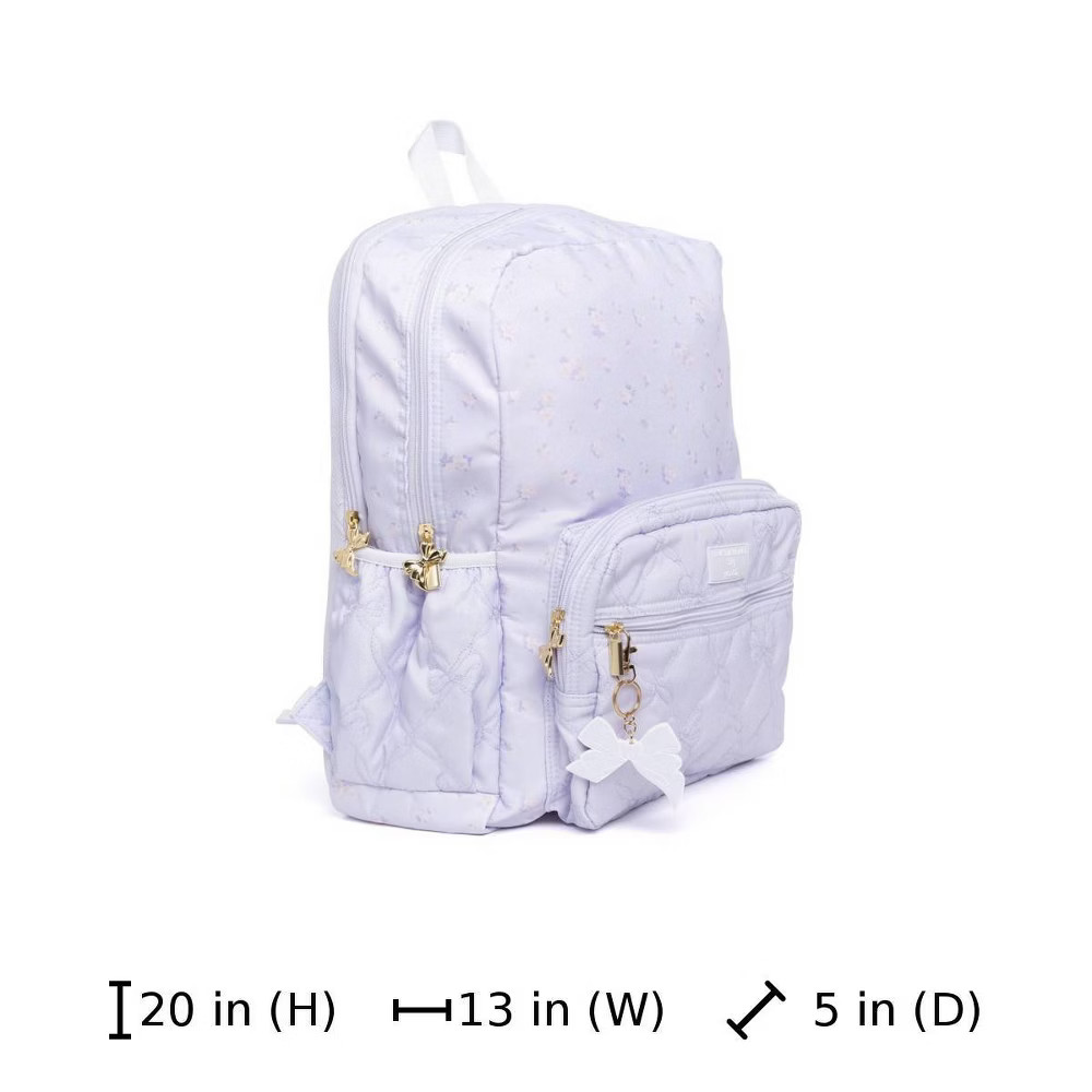 LoveShackFancy – Yoobi Everblooming Rosettes Ditsy Backpack Breezy Blue