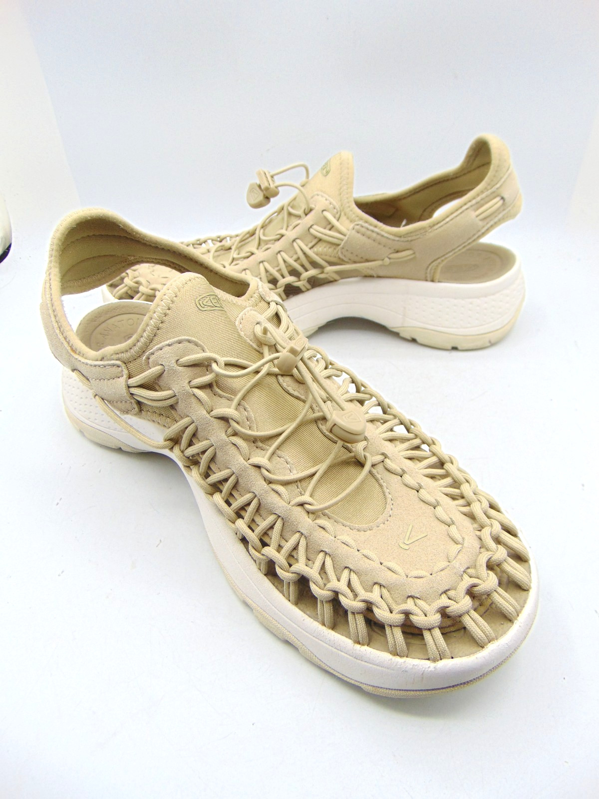 KEEN Uneek Sand ParaCord Bungee Slingback Sandals Size EU 40 US 9.5 WIDE