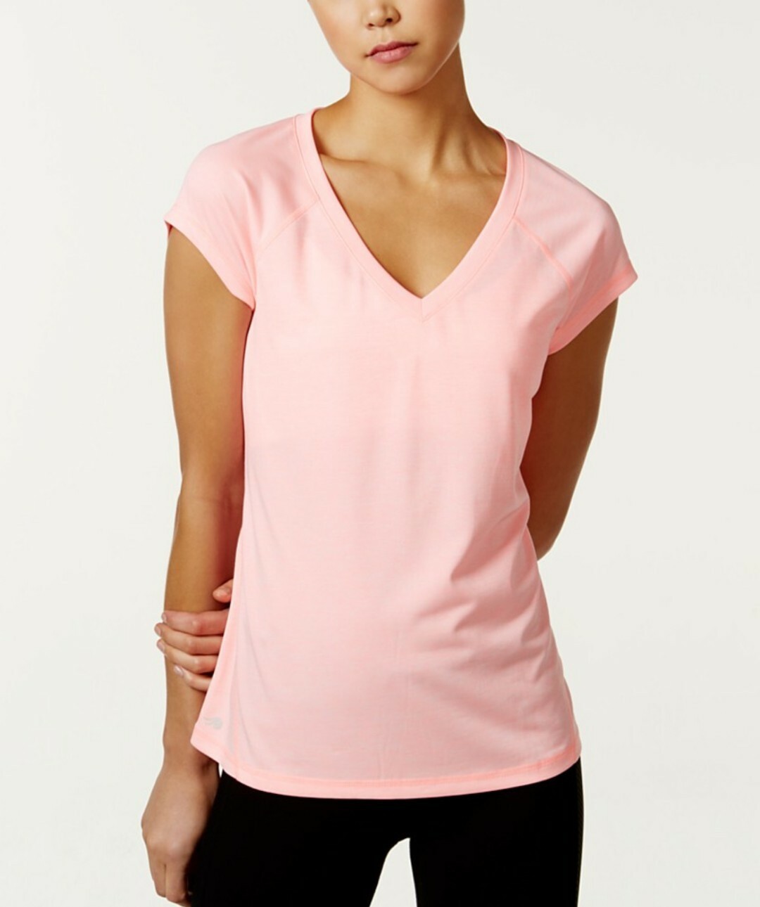 Ideology Women’s Rapid Dry Heathered Performance T-Shirt Pink XS