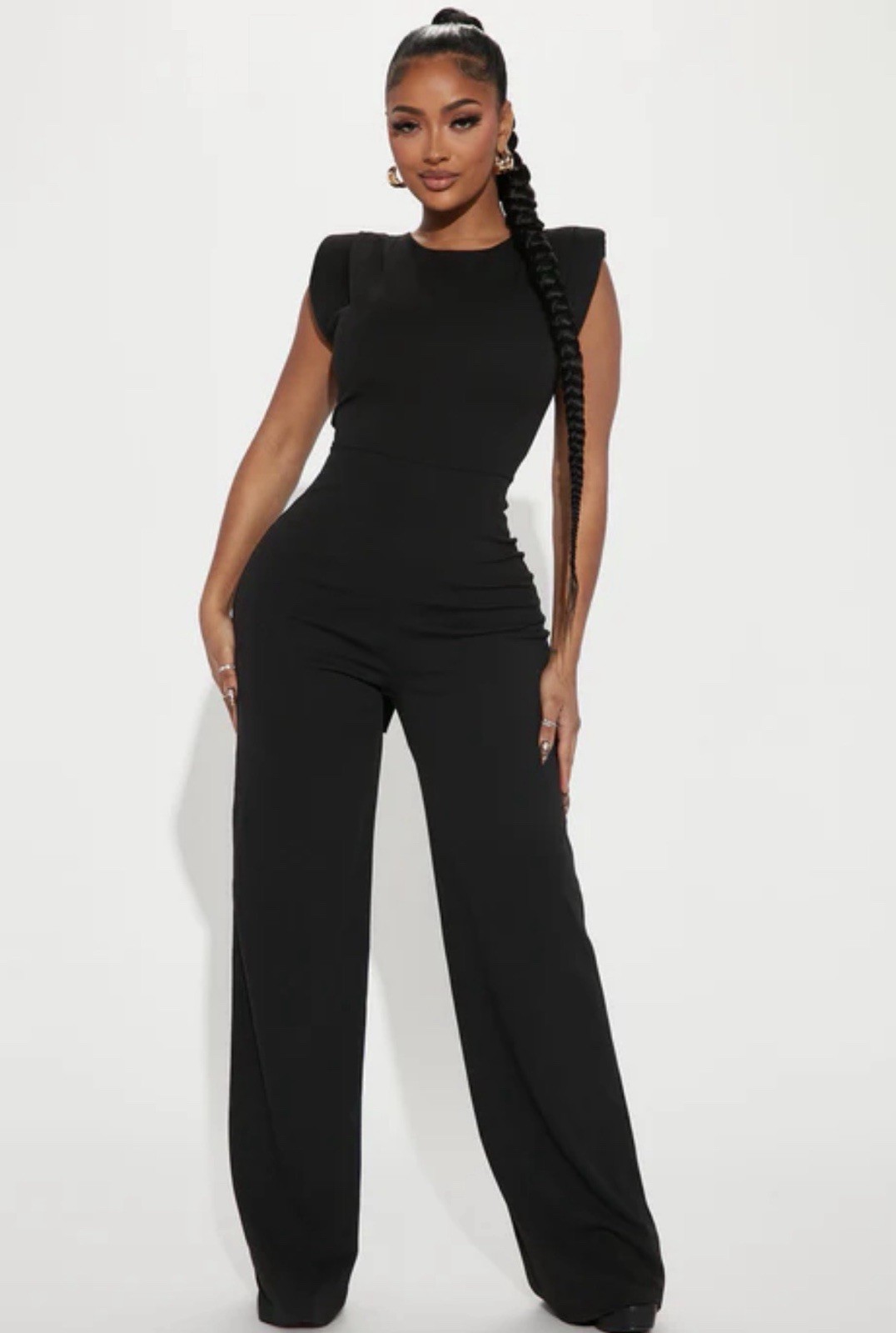Fashion Nova On Point Jumpsuit – Black | Size Small | New With Tags