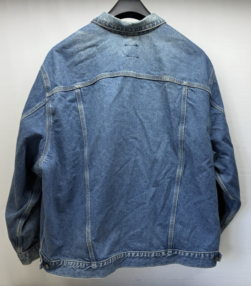 Vintage CARHARTT J12DST Mens 3XL Reg Cotton Denim Trucker Jean Jacket