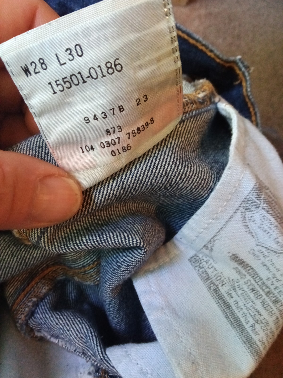 vintage 90s levis 501xx button fly jeans 28X30