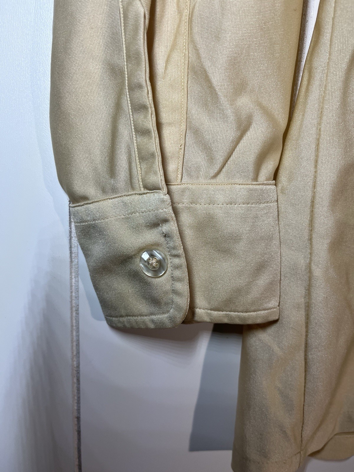 VTG 1960s Mens Disco Shirt Large Point Collar Portofino Countess Mara Jack Henry