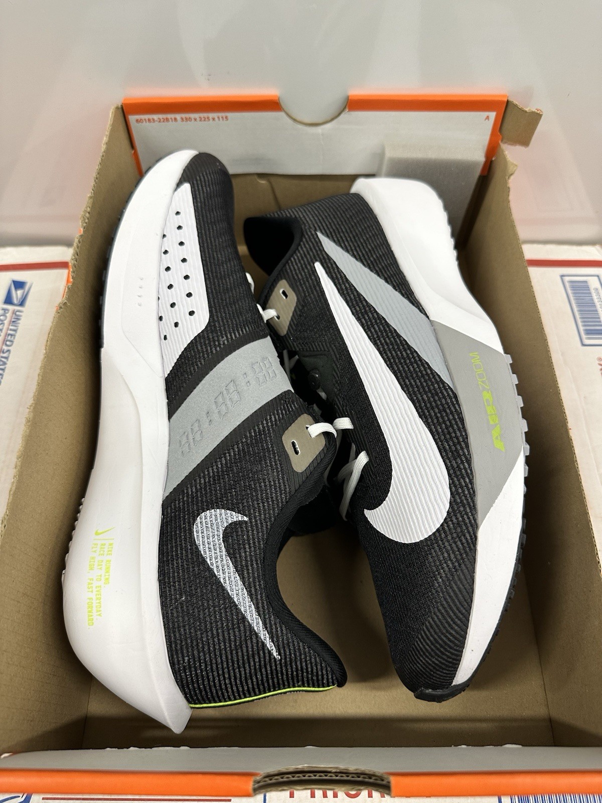 Nike Air Zoom Rival Fly 4 ‘Black White Volt’ FV6040 001 Size 11