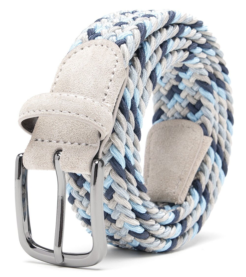 Men’s Stretch Belt,Woven Braided Web Belt for Golf Casual Pants 1 3/8