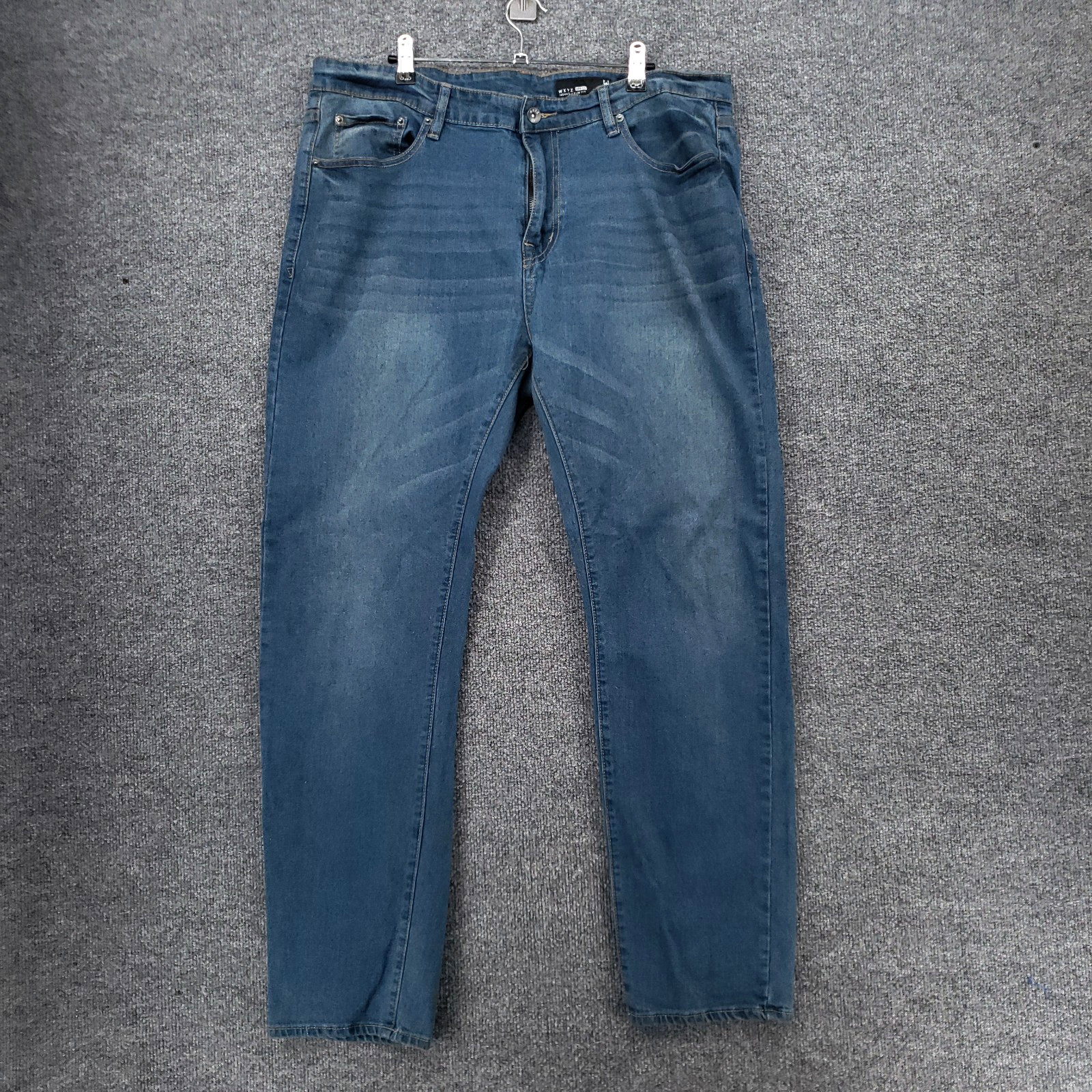 WXYZ Mfg Co Jeans Mens 36×32 Blue Nomad Slim Fit Straight Leg Dark Wash Denim