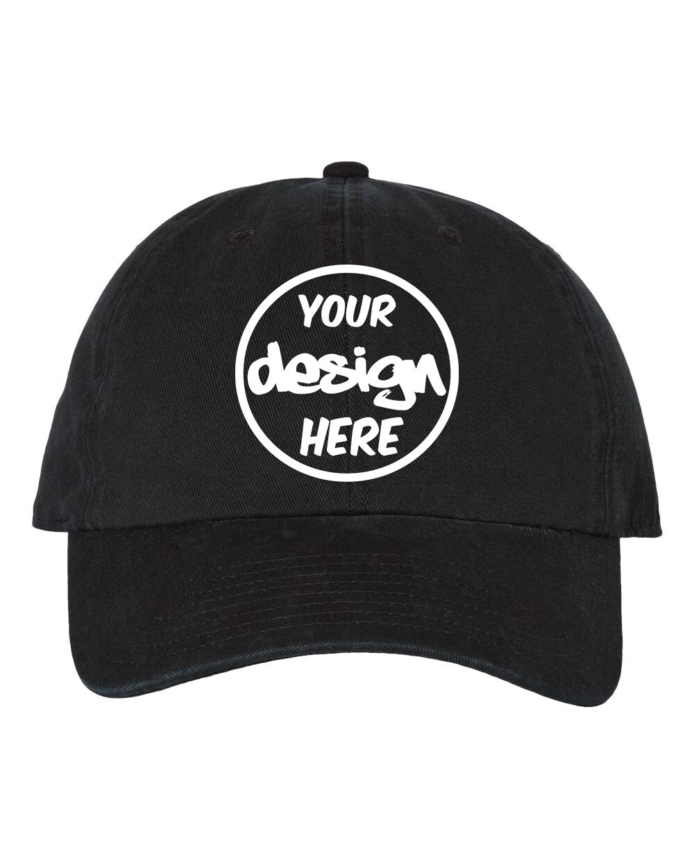Ink Stitch 47brand Custom Logo Texts Stitching Logo Texts Cotton Clean up caps