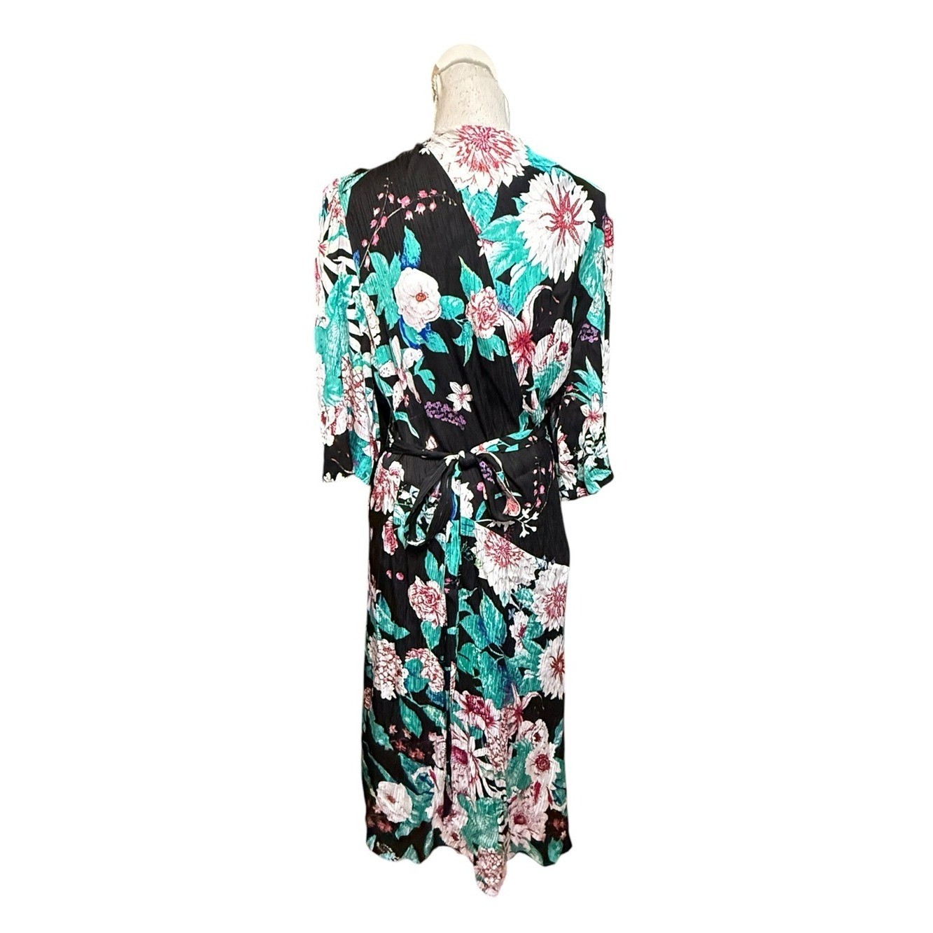 Diane von furstenburg DVF Audrina wrap dress in lilac black size XL