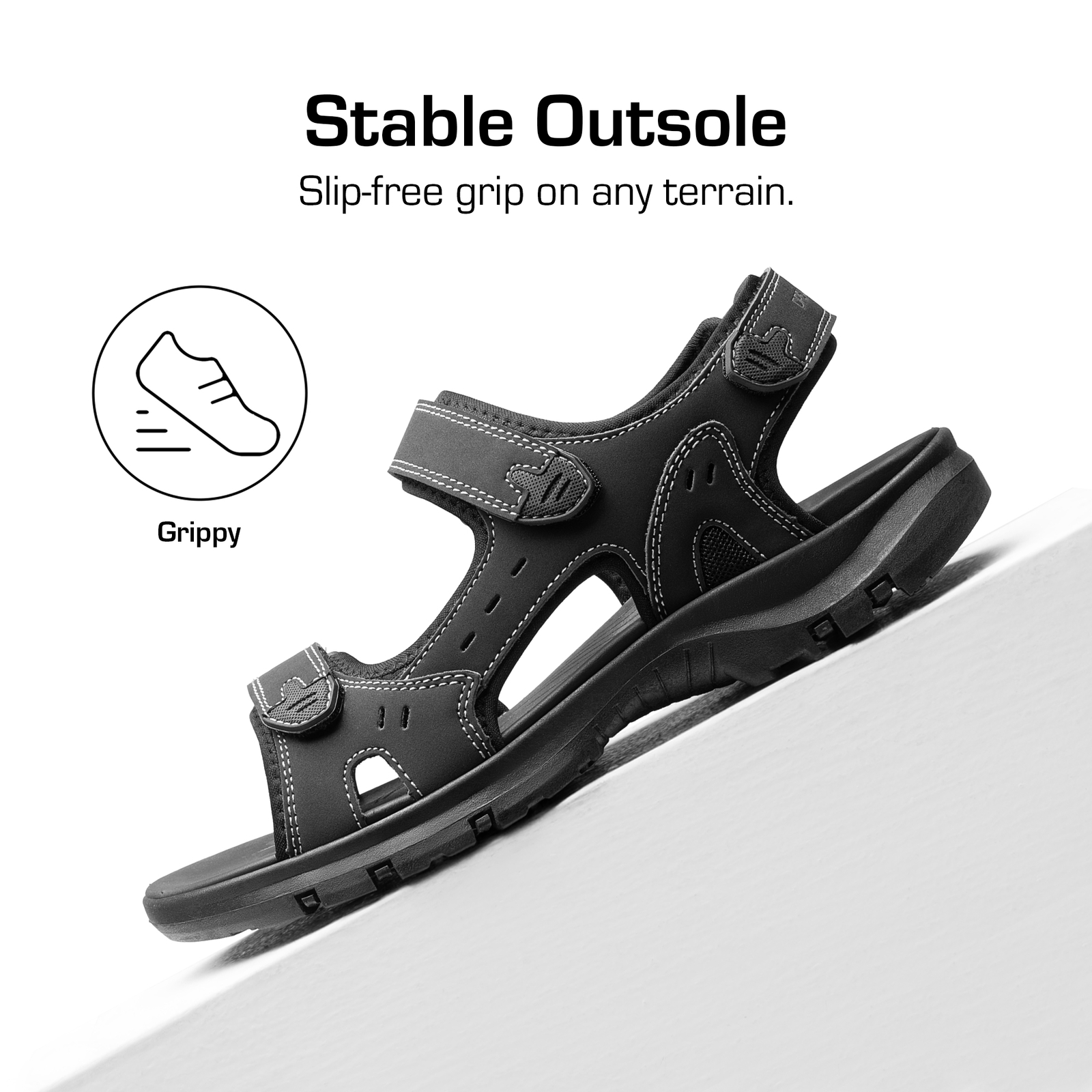 Men Quick Dry Hiking Sandals Outdoor Athletic Sandals Arch Support Sport Sandals