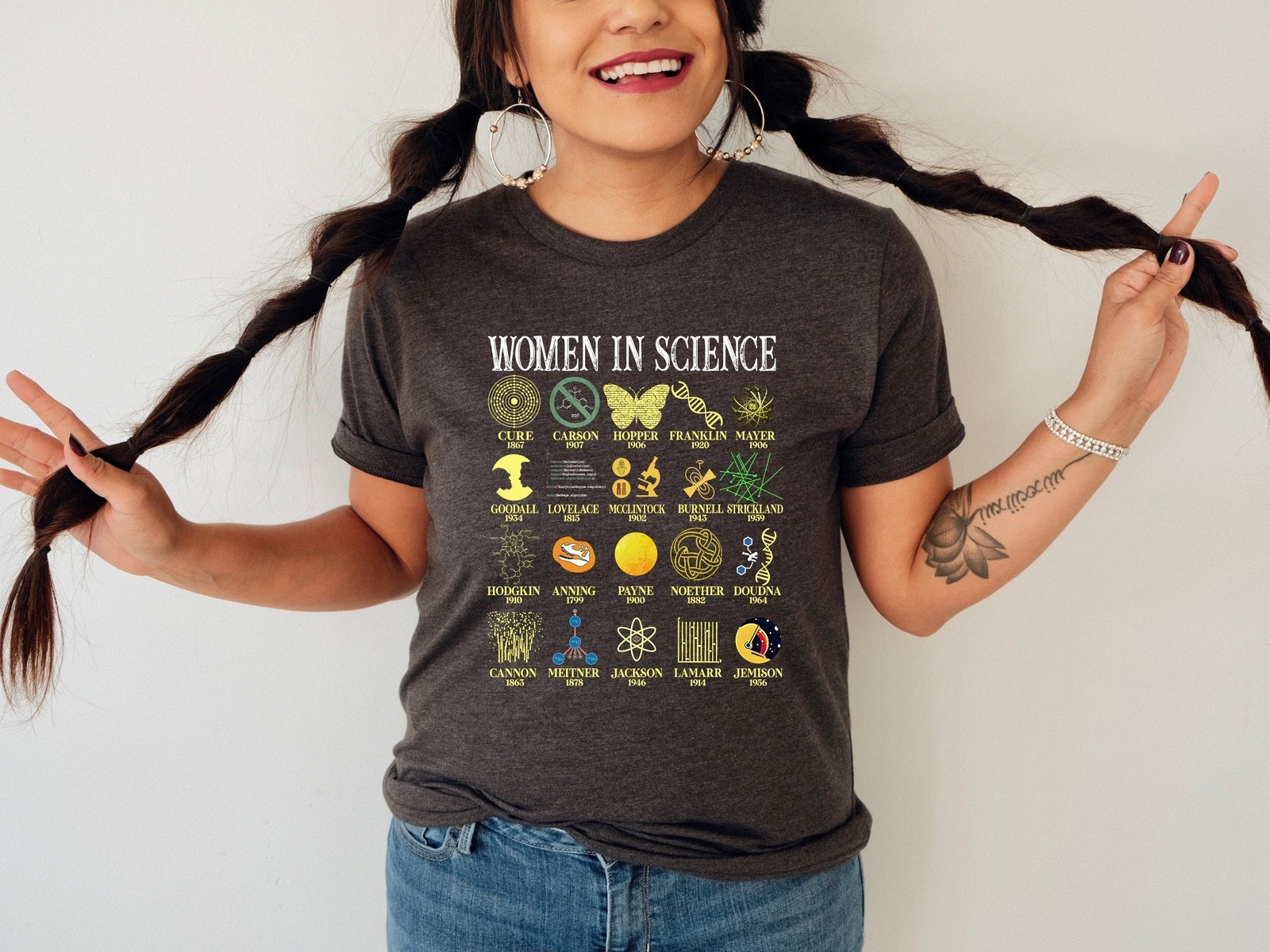 Retro Comfort Woman In Science Shirt Science Shirt Preppy Aesthetic Shirt