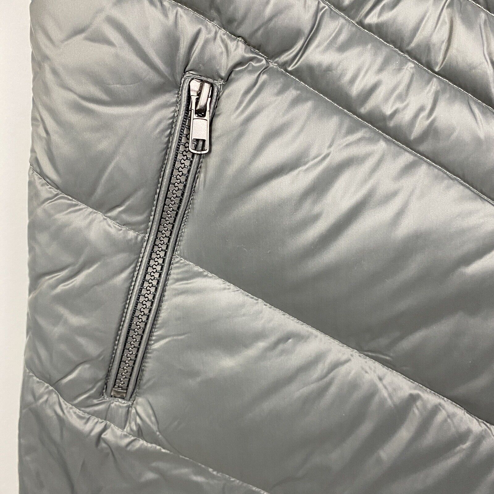 Skea Chevy Duck Down Puffer Jacket /Coat Parka-Length Graphite Size L. & S. NWT