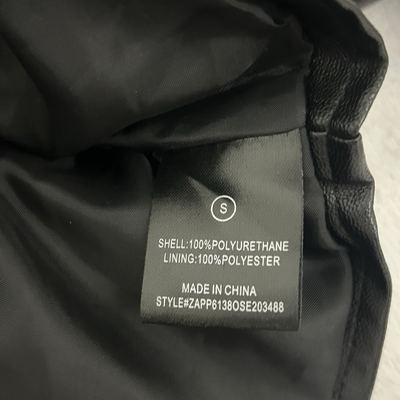 Fashion Nova Thrill Racing Cropped Jacket Faux Leather Size Small