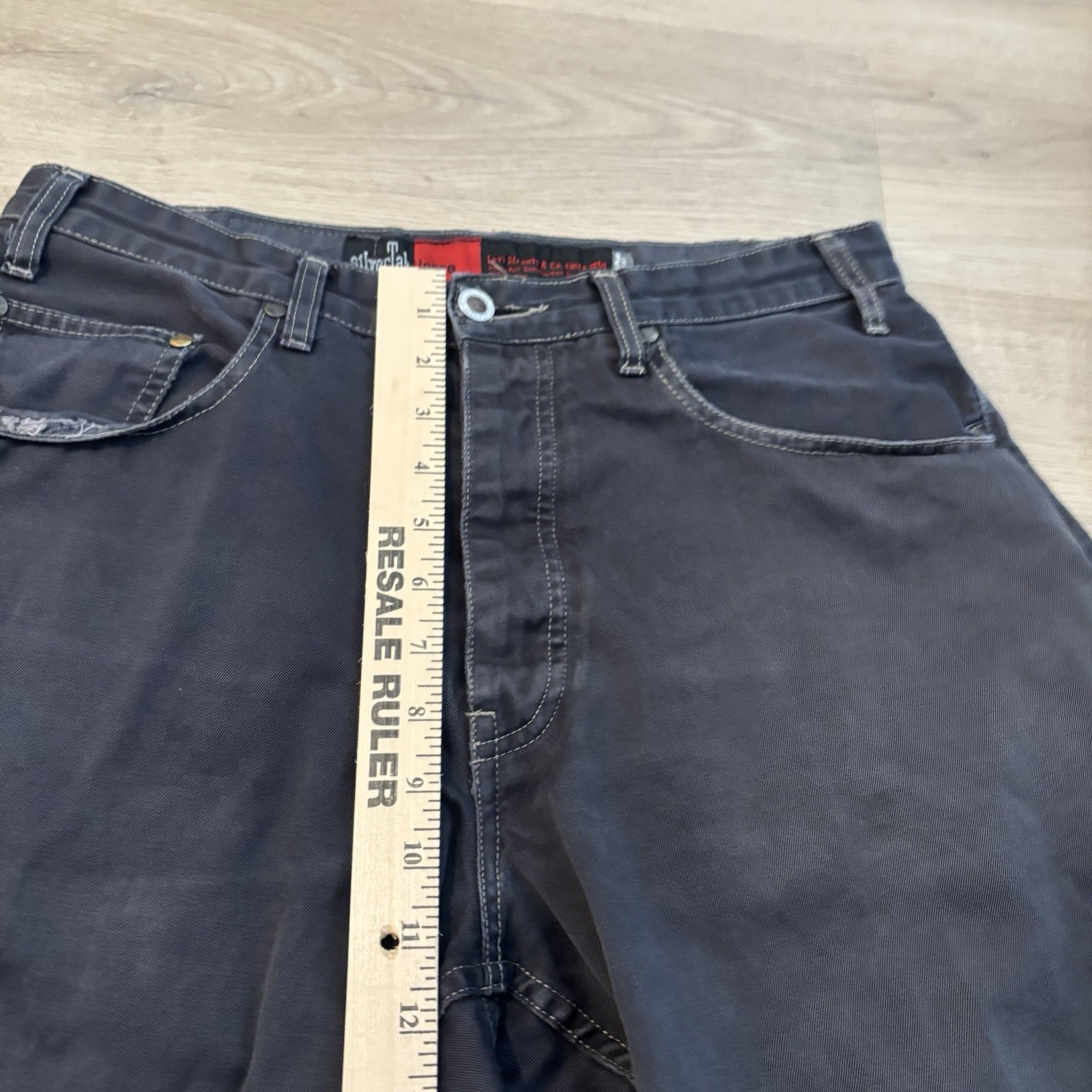 Vintage Levi Silvertab Loose Fit Jeans Men’s TAG 33×30 Gray Actual 30×29 *
