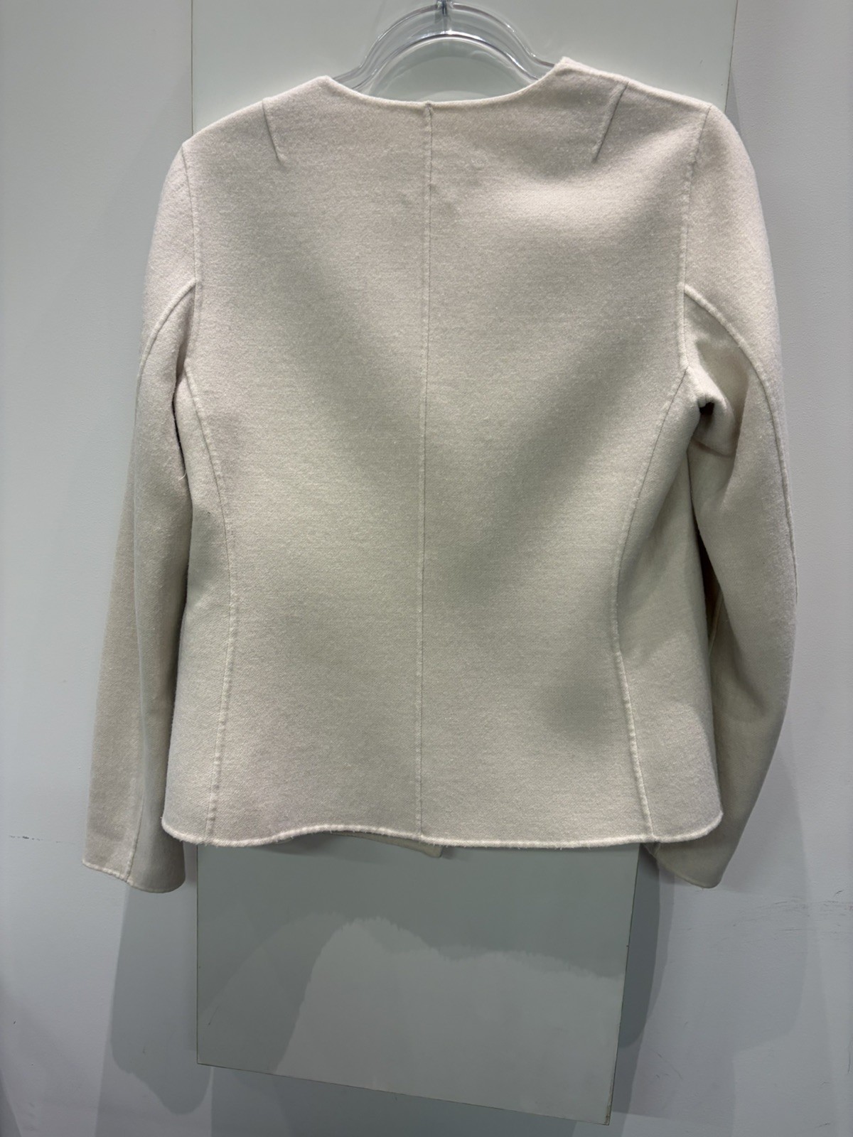 Weekend Max Mara double faced ivory jacket IT42 Cucito a Mano