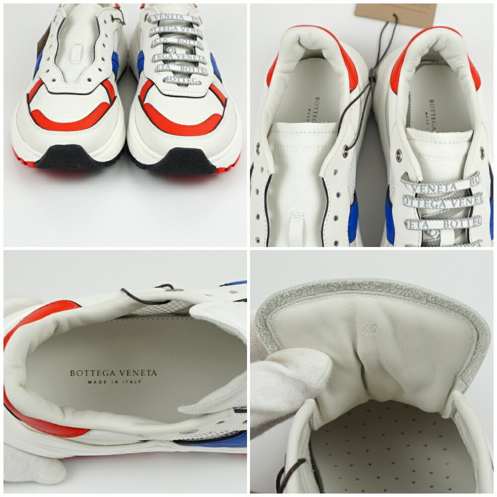 Bottega Veneta Speedster Low-Top Sneakers in White Leather, Size US 7.0/25cm