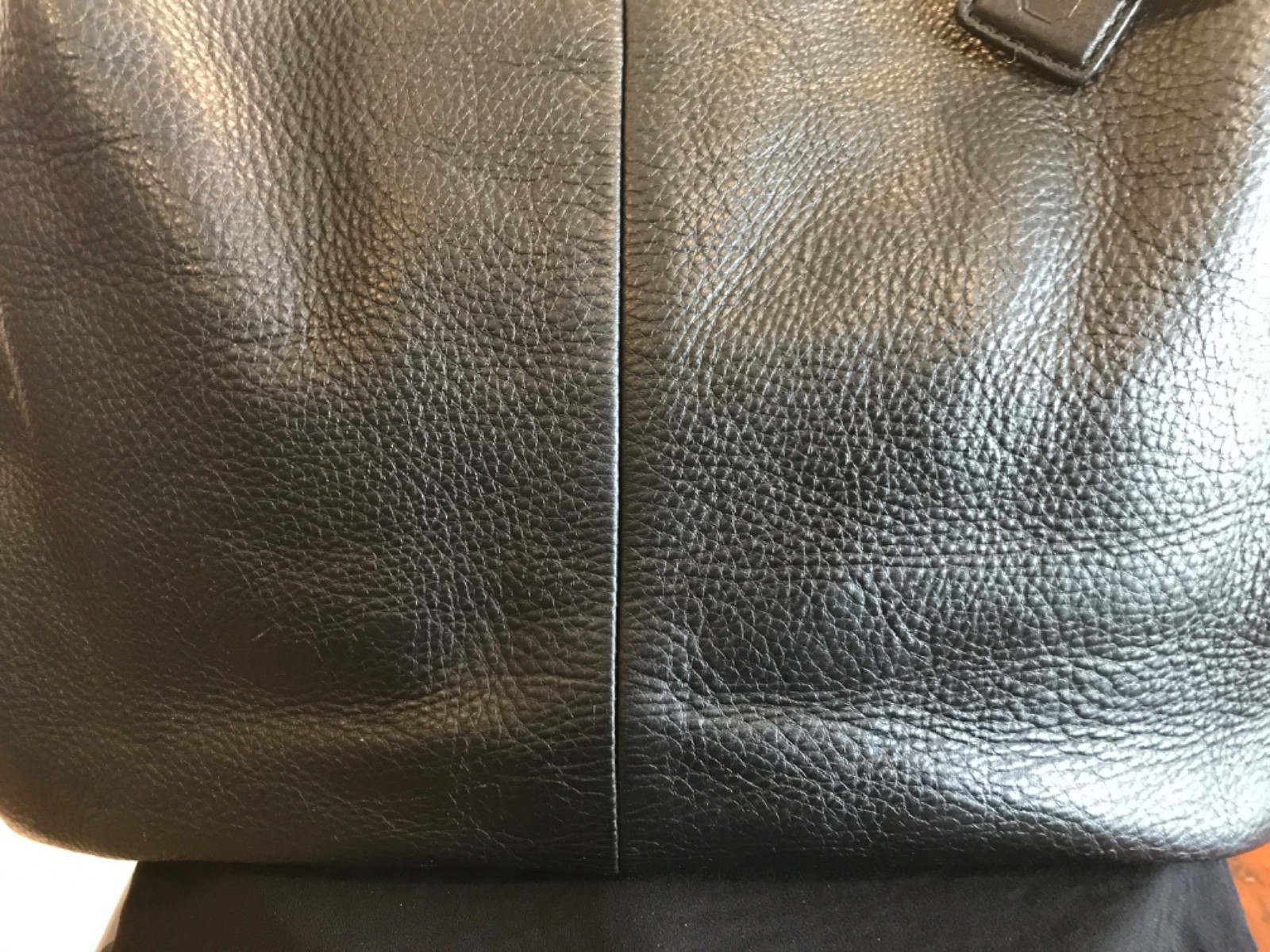 Coach Madison Phoebe Black Pebbled Leather Hobo Satchel Handbag