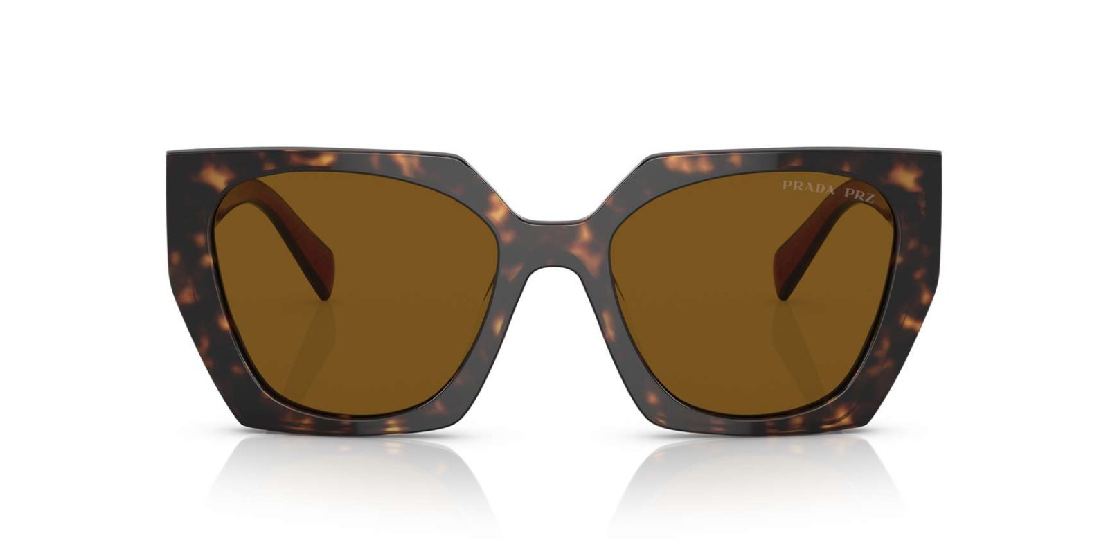 Prada PR15WS 2AU5Y1 Sunglasses Tortoise Burgundy with Brown Lenses