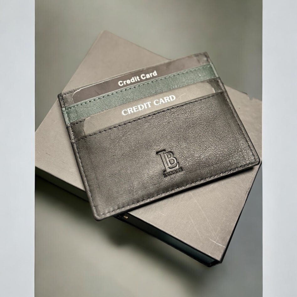 LBLuxree Leather Minimalist Bifold Wallets For Men RFID Blocking Slim Mens Women