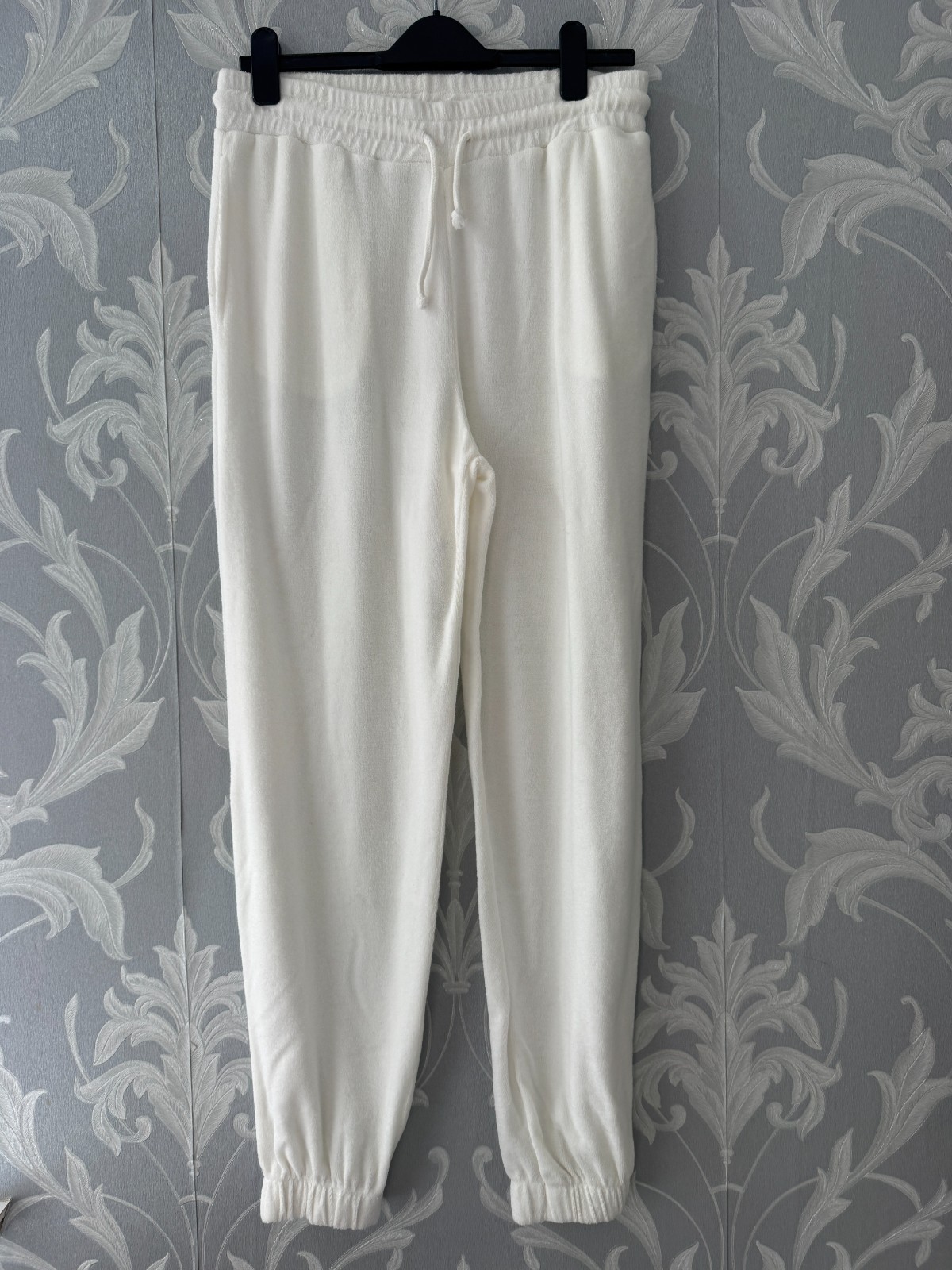 NA-KD ladies loungewear pants Medium white toweling