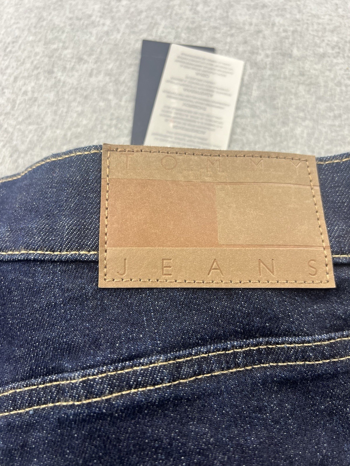 Tommy Hilfiger Men’s Delgado Slim Straight Jeans W36 L32 Stretch Dark Blue NWT