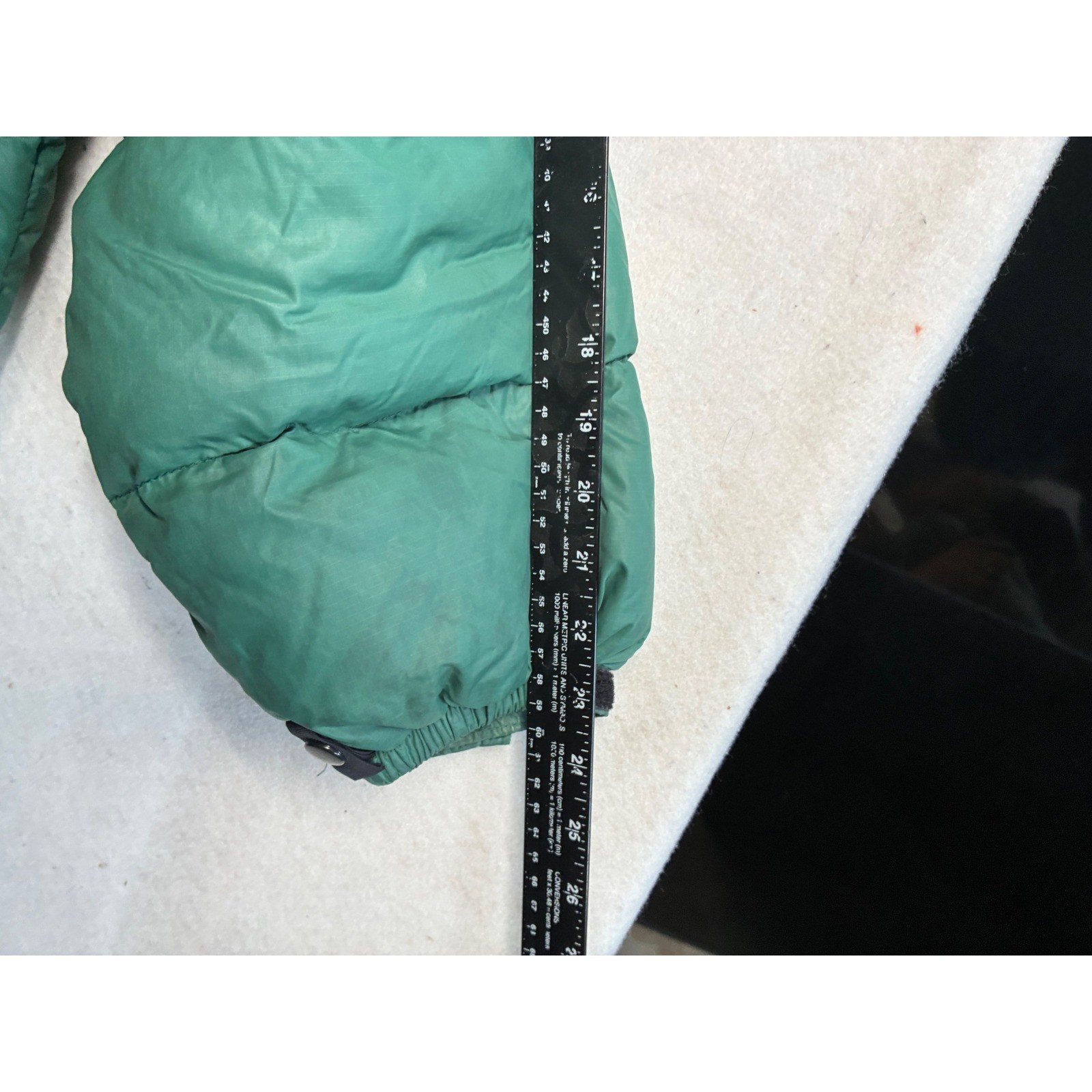 The North Face Nuptse 700 Down Puffer Jacket Green Black NF002YO Mens Xxl