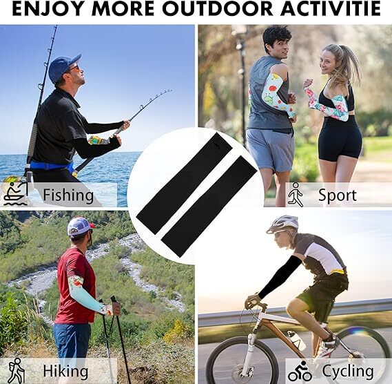 Cooling Arm Sleeves Compression Cover UV Sun Protection Sports For Men Women US