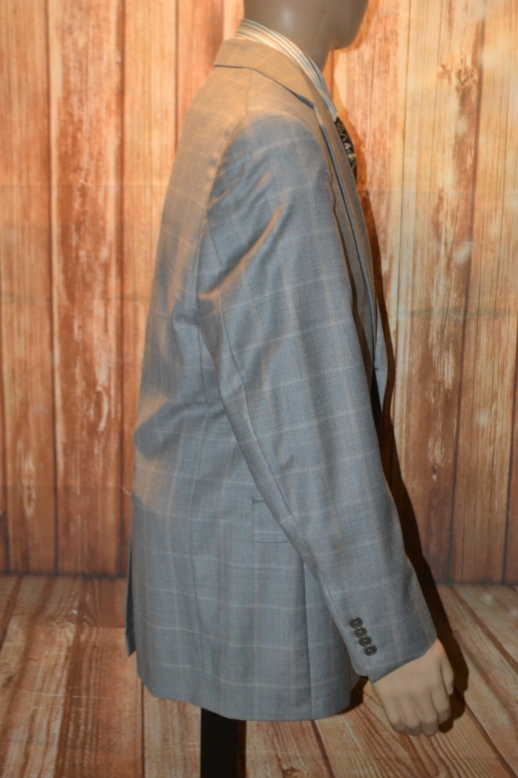 Daniel Cremieux Men Loro Piana Wool Check 2 Front Button Sports Coat Sz 42R