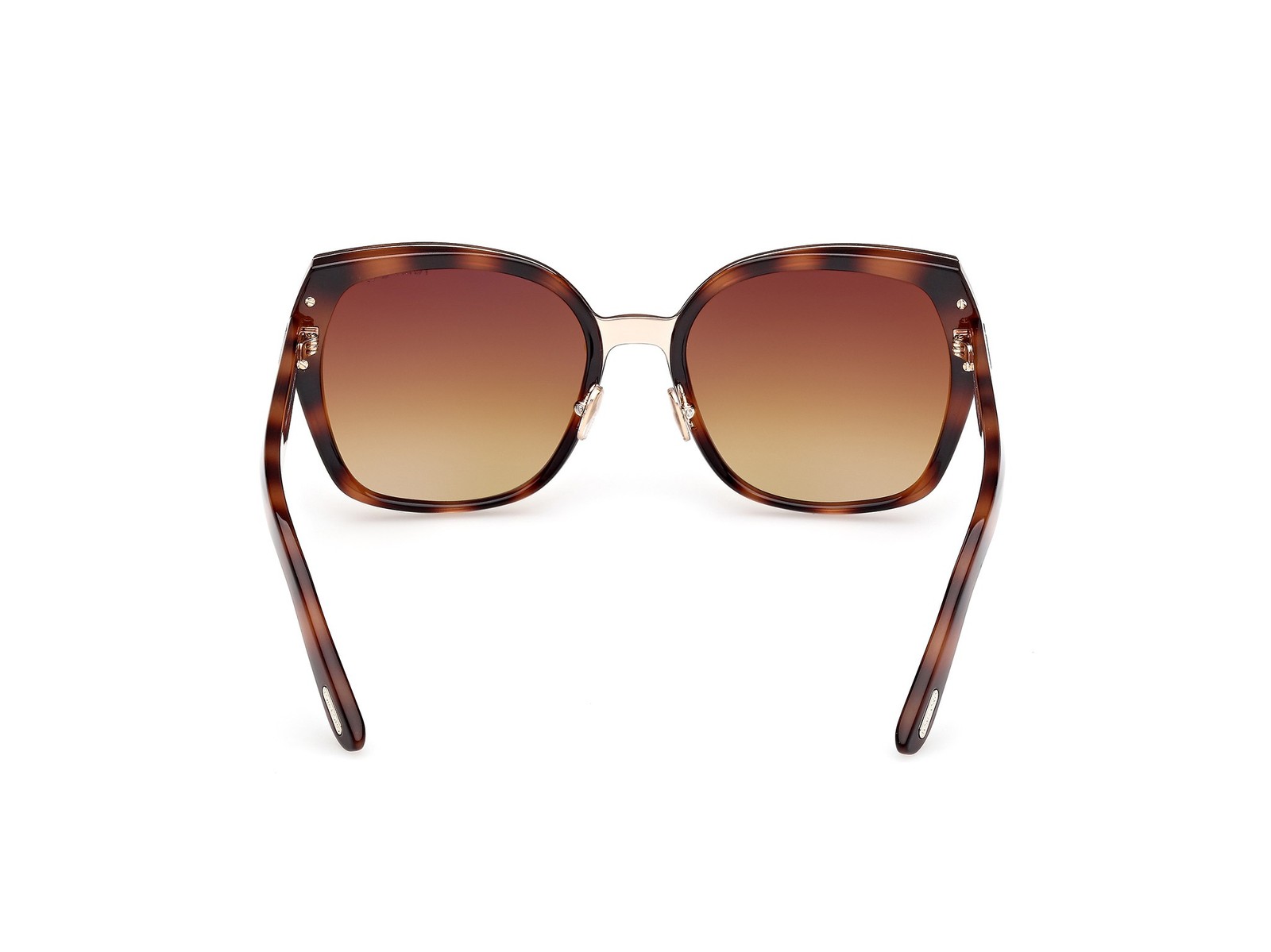 Tom Ford FT1223 53F Plum injected Blonde Havana Grad Brown 58mm Women Sunglasses