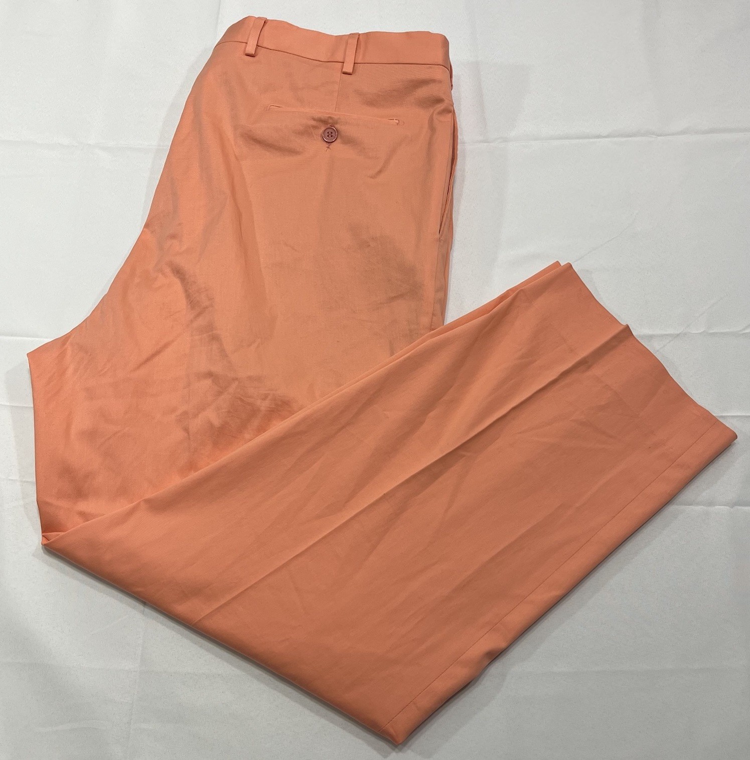 Ben Silver Charleston Pants Mens 40R (Fit: 40×29.5”) Orange Made in Italy – Read