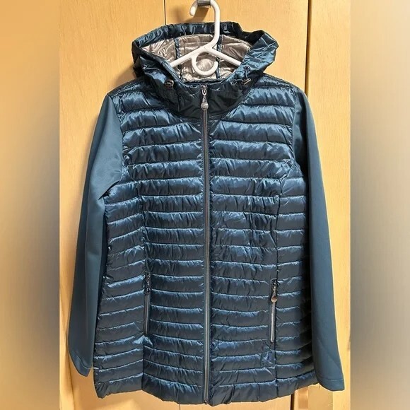 Packable Puffer Jacket w/ Lightweight Fabric Sleeves, sz S – NWT