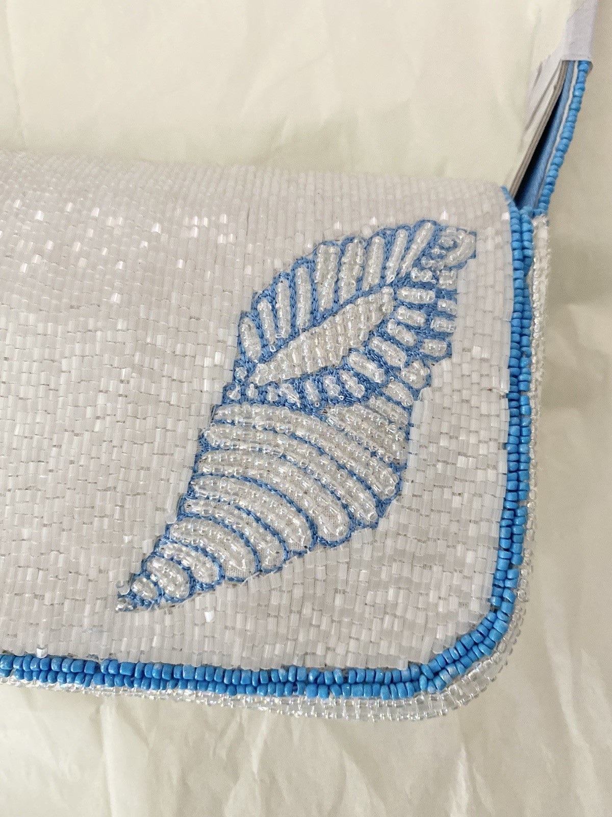 Anthropologie The Fiona Beaded Bag Icon Edition Clam Shells – NWT