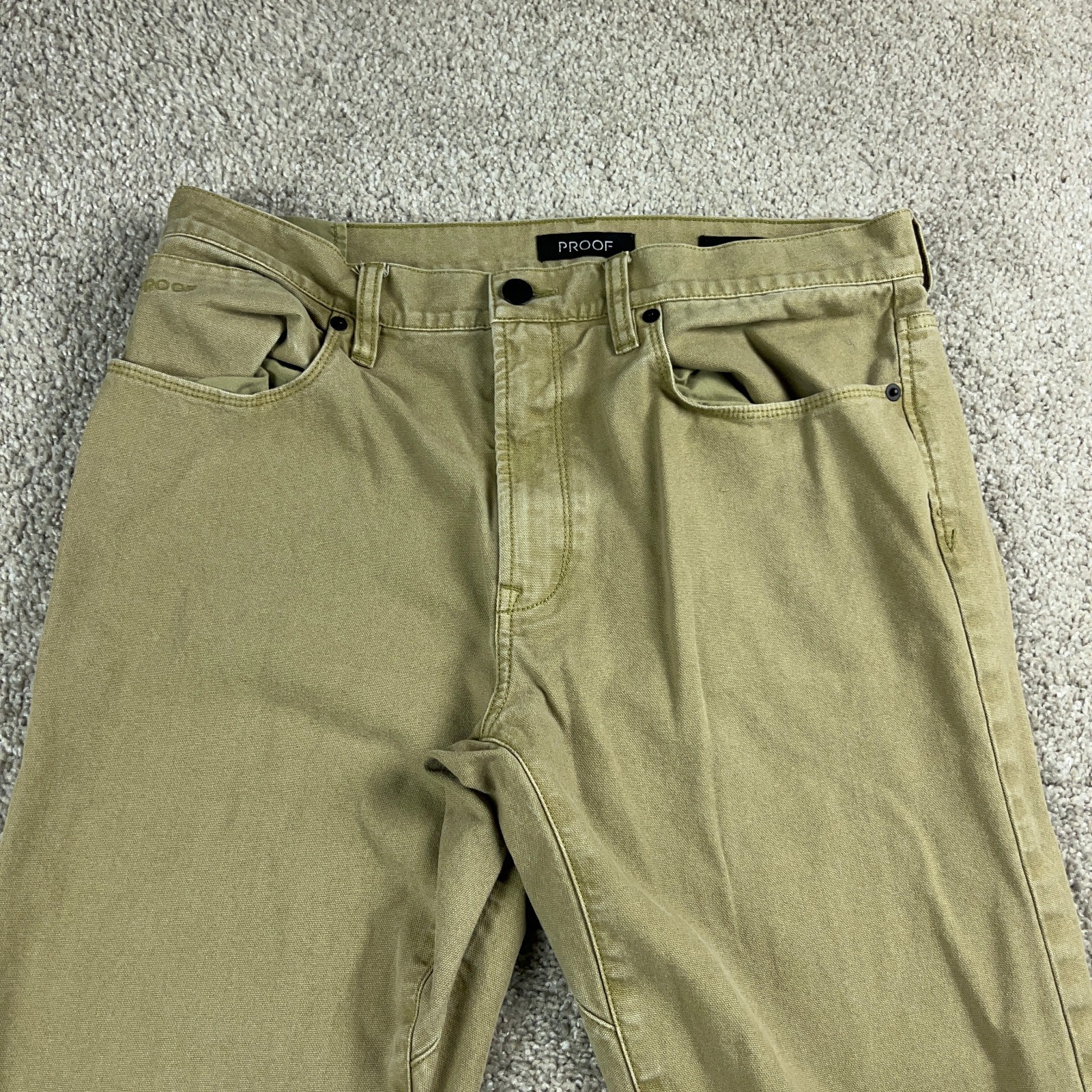 Proof Pants Mens 32 Beige Rover Durable Hiking Cmaping Outdoors Slim Fit 32×32